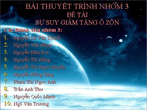 Thủng tần Ozon