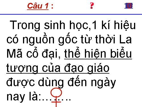 Đố vui sinh học