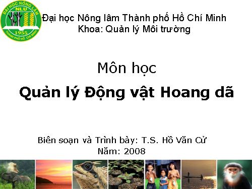 Quản Lý Động Vật Hoang Dã