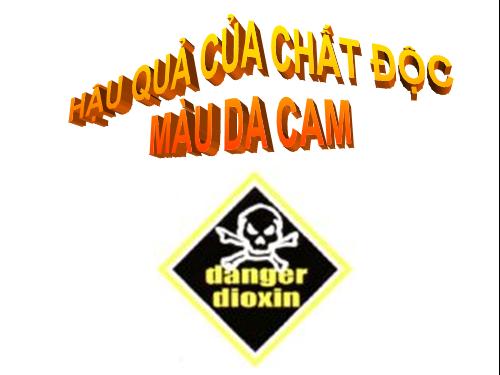 Hậu quả chất độc da cam