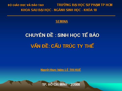 Cấu trúc Ti thể