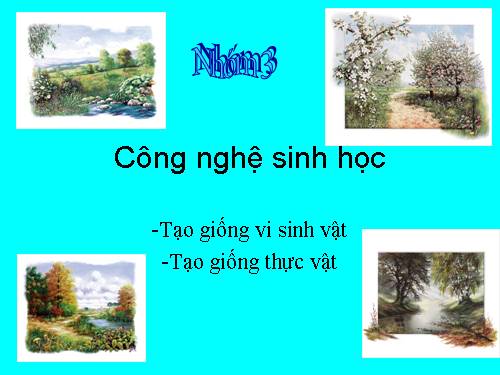 công nghệ sinh học