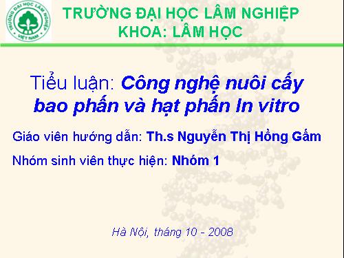 công nghệ sinh học dại cương