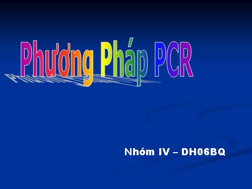 phương pháp pcr