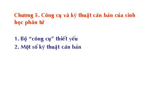 sinh hoc phan tu