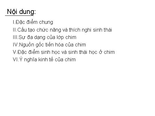 bài 3: lớp chim