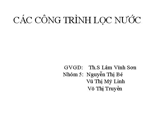 Lọc nước