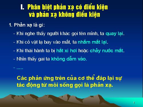 Phản xạ có điều kiện