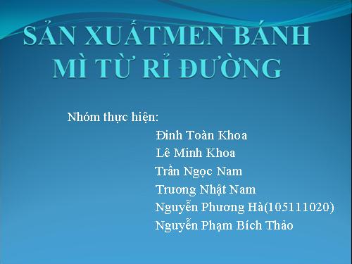 PP MEN BÁNH MỲ