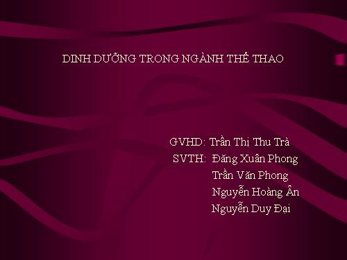 THỂ THAO