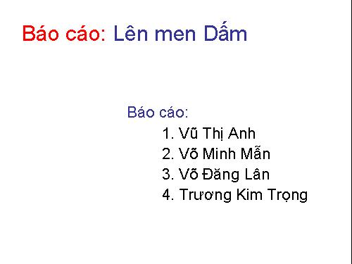 BC lên men giấm