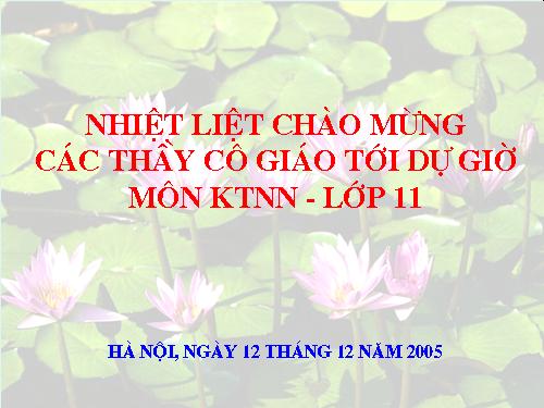 Bài giảng kỹ thuật nông nghiệp