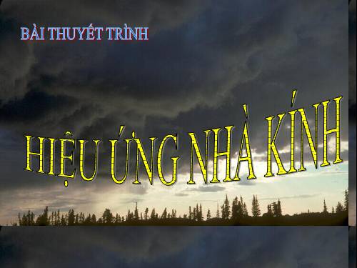 Hiệu ứng nhà kính