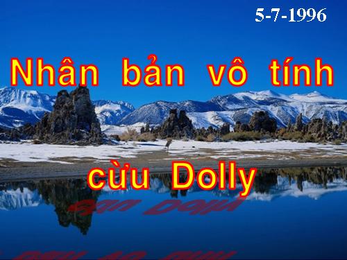 Nhân Bản Vô Tính Cừu Doly