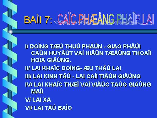 các phương pháp lai