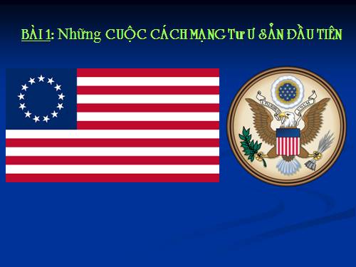 Bài 1. Những cuộc cách mạng tư sản đầu tiên