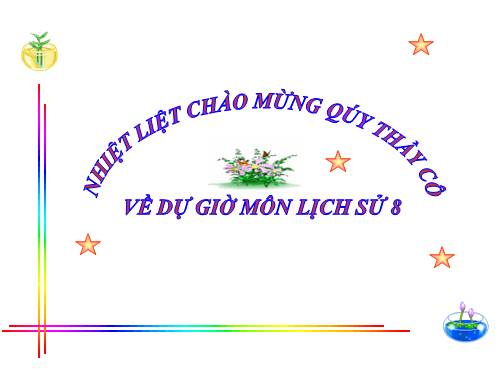 GIÁO AN SỬ 8 BÀI 16