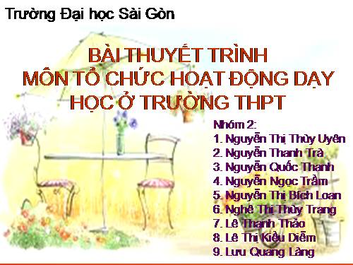 nhiệm vụ của GVCN lớp ở trường THPT.