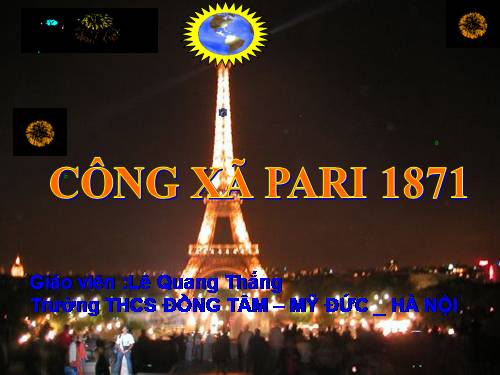 Bài 5. Công xã Pa-ri 1871