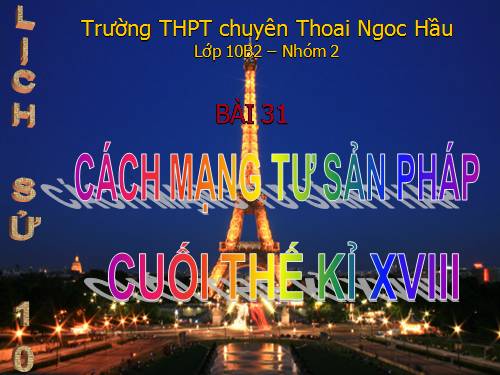 Bài 2. Cách mạng tư sản Pháp cuối thế kỉ XVIII