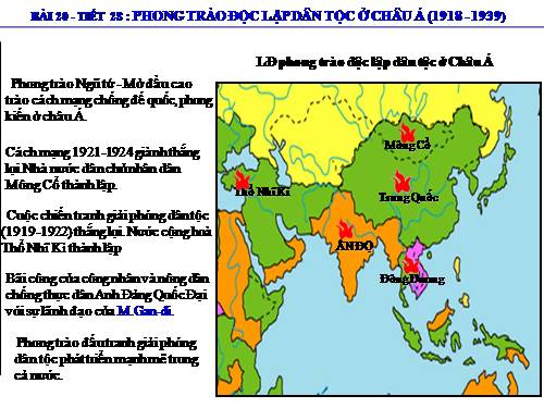 Bài 20. Phong trào độc lập dân tộc ở châu Á (1918 - 1939)