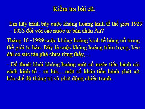 Bài 18. Nước Mĩ giữa hai cuộc chiến tranh thế giới (1918 - 1939)