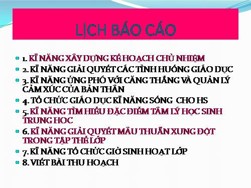 T/L B/C CÔNG TÁC CHỦ NHIỆM - THẦY LUÔNG