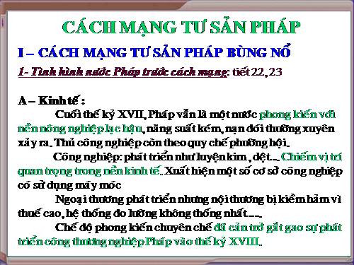 Bài 2. Cách mạng tư sản Pháp cuối thế kỉ XVIII