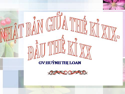 Bài 19. Nhật Bản giữa hai cuộc chiến tranh thế giới (1918 - 1939)