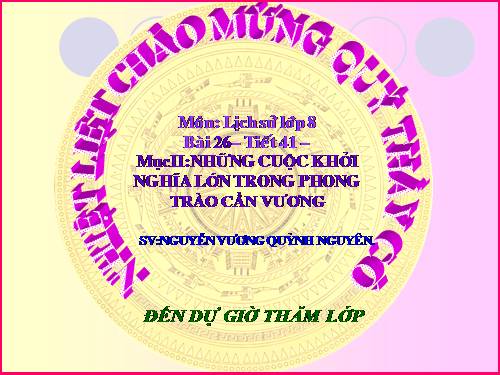 Bài 26. Phong trào kháng chiến chống Pháp trong những năm cuối thế kỉ XIX