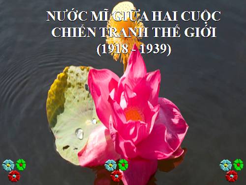 Bài 18. Nước Mĩ giữa hai cuộc chiến tranh thế giới (1918 - 1939)