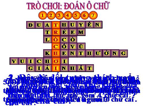 tro choi ô chu