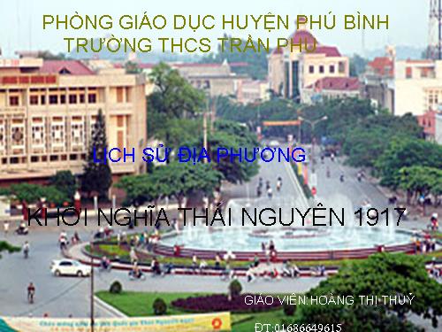 khởi nghĩa thái Nguyên năm 1917