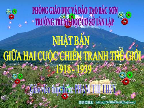 Bài 19. Nhật Bản giữa hai cuộc chiến tranh thế giới (1918 - 1939)