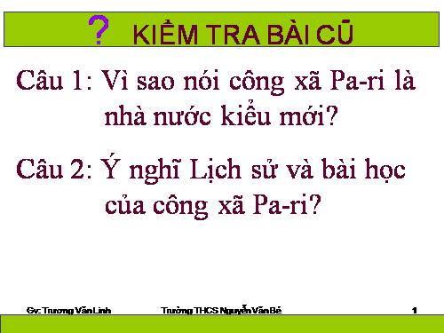 Bài 6. Các nước Anh, Pháp. Đức, Mĩ cuối thế kỉ XIX - đầu thế kỉ XX