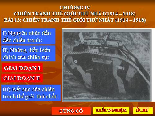 Bài 13. Chiến tranh thế giới thứ nhất (1914 - 1918)