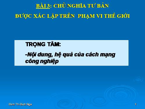 Bài 3. Chủ nghĩa tư bản được xác lập trên phạm vi thế giới