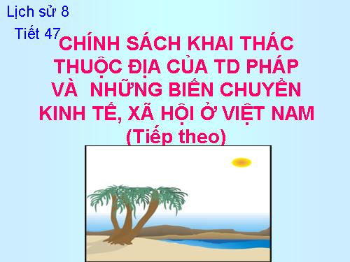 Bài 29. Chính sách khai thác thuộc địa của thực dân Pháp và những chuyển biến về kinh tế, xã hội ở Việt Nam