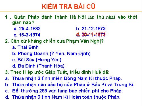 Bài 25. Kháng chiến lan rộng ra toàn quốc (1873 - 1884)