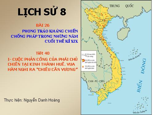 Bài 26. Phong trào kháng chiến chống Pháp trong những năm cuối thế kỉ XIX