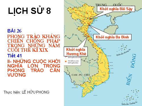 Bài 26. Phong trào kháng chiến chống Pháp trong những năm cuối thế kỉ XIX