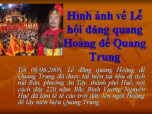 Lễ hội đăng quang Hoàng đế Quang Trung