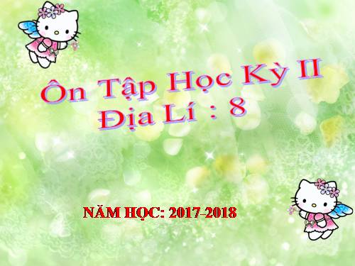 ĐỀ CƯƠNG ÔN TẬP ĐỊA 8 KỲ II