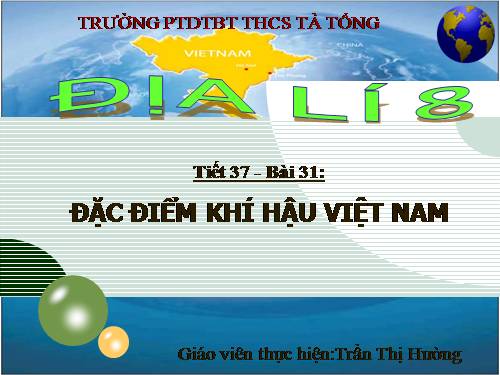 Bài 31. Đặc điểm khí hậu Việt Nam