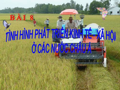 Bài 8. Tình hình phát triển kinh tế - xã hội ở các nước châu Á