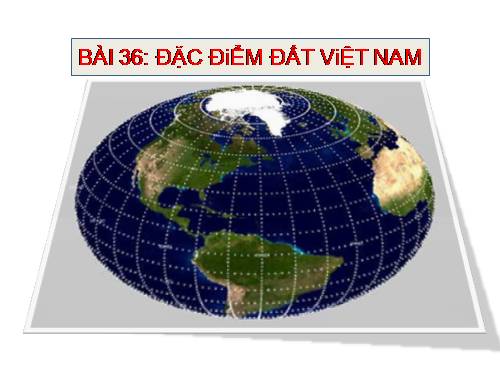 Bài 36. Đặc điểm đất Việt Nam