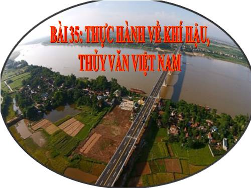 Bài 35. Thực hành về khí hậu, thủy văn Việt Nam