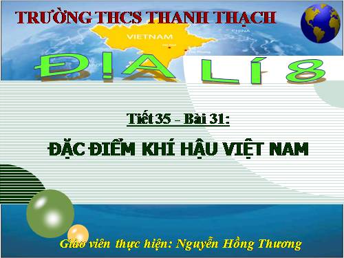 Bài 31. Đặc điểm khí hậu Việt Nam