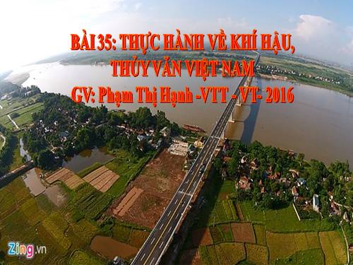 Bài 35. Thực hành về khí hậu, thủy văn Việt Nam