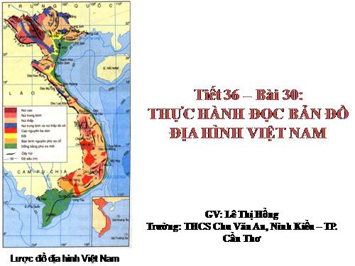 Bài 30. Thực hành: Đọc bản đồ địa hình Việt Nam